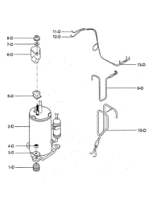 Compressor Parts parts for Kenmore Air Conditioner 580.74156400 (58074156400, 580 74156400) from AppliancePartsPros.com