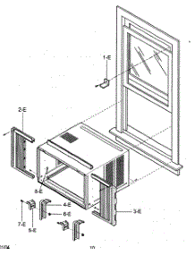 Installation Kit Assy parts for Kenmore Air Conditioner 580.74184400 (58074184400, 580 74184400) from AppliancePartsPros.com