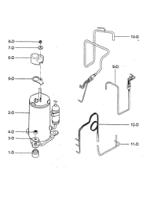 Compressor Parts parts for Kenmore Air Conditioner 580.74229400 (58074229400, 580 74229400) from AppliancePartsPros.com