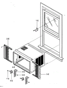 Installation Kit Assy parts for Kenmore Air Conditioner 580.74229400 (58074229400, 580 74229400) from AppliancePartsPros.com