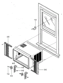 Installation Kit Assy parts for Kenmore Air Conditioner 580.74259400 (58074259400, 580 74259400) from AppliancePartsPros.com