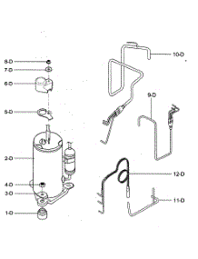 Compressor Parts parts for Kenmore Air Conditioner 580.74300400 (58074300400, 580 74300400) from AppliancePartsPros.com