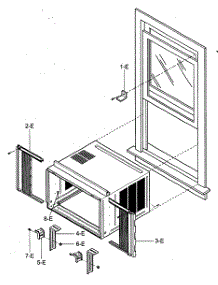 Installation Kit Assy parts for Kenmore Air Conditioner 580.74300400 (58074300400, 580 74300400) from AppliancePartsPros.com