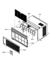 Front Asy parts for Kenmore Air Conditioner 580.75051500 (58075051500, 580 75051500) from AppliancePartsPros.com