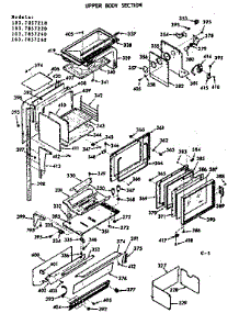 Upper Body parts for Kenmore Range 103.7857240 (1037857240, 103 7857240) from AppliancePartsPros.com