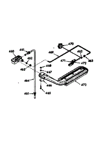 Upper Oven Burner Section parts for Kenmore Range 103.7857261 (1037857261, 103 7857261) from AppliancePartsPros.com