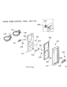 Upper Oven Control Panel Section parts for Kenmore Range 103.7857711 (1037857711, 103 7857711) from AppliancePartsPros.com