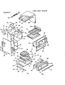 Lower Body Section parts for Kenmore Range 103.7857810 (1037857810, 103 7857810) from AppliancePartsPros.com