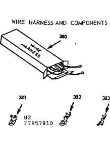 Wire Harness And Components parts for Kenmore Range 103.7857810 (1037857810, 103 7857810) from AppliancePartsPros.com