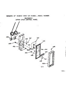 Upper Oven Control Panel parts for Kenmore Range 103.7858012 (1037858012, 103 7858012) from AppliancePartsPros.com
