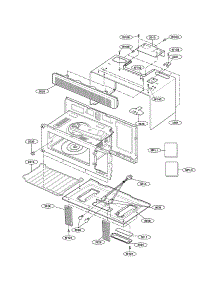 Oven Cavity Parts parts for Kenmore Microwave 721.62774100 (72162774100, 721 62774100) from AppliancePartsPros.com