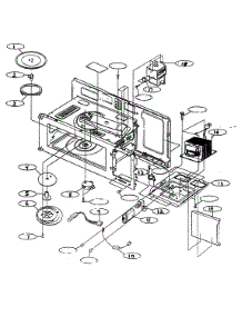 Interior Parts 1 parts for Kenmore Microwave 721.62774200 (72162774200, 721 62774200) from AppliancePartsPros.com