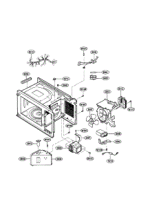 Oven Interior parts for Kenmore Microwave 721.63252300 (72163252300, 721 63252300) from AppliancePartsPros.com