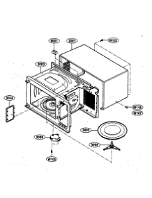 Oven Cavity Parts parts for Kenmore Microwave 721.63252301 (72163252301, 721 63252301) from AppliancePartsPros.com
