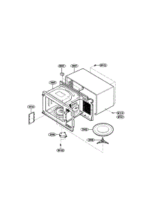 Oven Cavity parts for Kenmore Microwave 721.63259300 (72163259300, 721 63259300) from AppliancePartsPros.com