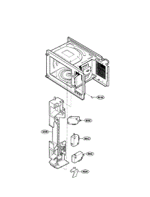 Latch Board parts for Kenmore Microwave 721.63259300 (72163259300, 721 63259300) from AppliancePartsPros.com
