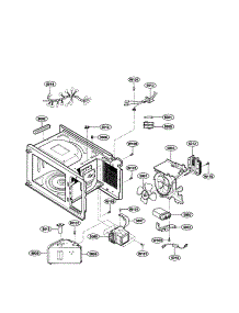 Oven Interior parts for Kenmore Microwave 721.63259300 (72163259300, 721 63259300) from AppliancePartsPros.com