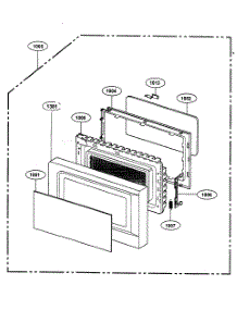 Door Parts parts for Kenmore Microwave 721.63263300 (72163263300, 721 63263300) from AppliancePartsPros.com
