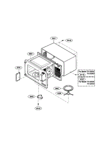 Oven Cavity parts for Kenmore Microwave 721.63263301 (72163263301, 721 63263301) from AppliancePartsPros.com