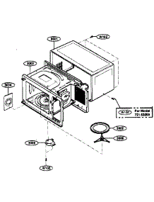 Oven Cavity Parts parts for Kenmore Microwave 721.63299300 (72163299300, 721 63299300) from AppliancePartsPros.com