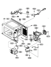 Oven Interior parts for Kenmore Microwave 721.63352300 (72163352300, 721 63352300) from AppliancePartsPros.com