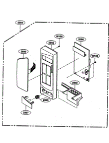 Controller parts for Kenmore Microwave 721.63352300 (72163352300, 721 63352300) from AppliancePartsPros.com