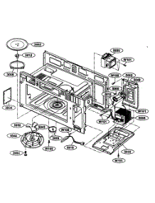 Interior 1 parts for Kenmore Microwave 721.63652300 (72163652300, 721 63652300) from AppliancePartsPros.com