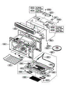 Oven Cavity parts for Kenmore Microwave 721.63652300 (72163652300, 721 63652300) from AppliancePartsPros.com