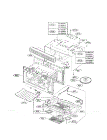 Oven Cavity Parts parts for Kenmore Microwave 721.63652301 (72163652301, 721 63652301) from AppliancePartsPros.com