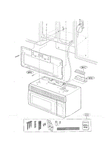 Installation Parts parts for Kenmore Microwave 721.63652301 (72163652301, 721 63652301) from AppliancePartsPros.com