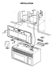 Installation parts for Kenmore Microwave 721.63653300 (72163653300, 721 63653300) from AppliancePartsPros.com