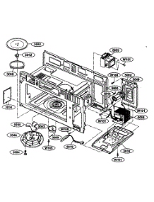 Interior 1 parts for Kenmore Microwave 721.63653300 (72163653300, 721 63653300) from AppliancePartsPros.com