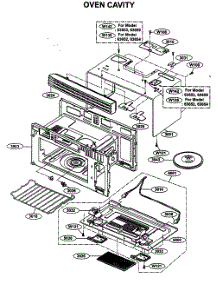 Oven Cavity parts for Kenmore Microwave 721.63653300 (72163653300, 721 63653300) from AppliancePartsPros.com