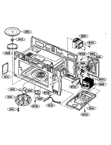 Interior 1 parts for Kenmore Microwave 721.63654300 (72163654300, 721 63654300) from AppliancePartsPros.com
