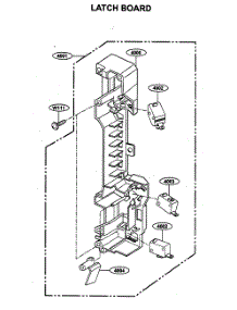 Latch Board parts for Kenmore Microwave 721.63659300 (72163659300, 721 63659300) from AppliancePartsPros.com