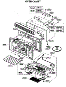 Oven Cavity parts for Kenmore Microwave 721.63659300 (72163659300, 721 63659300) from AppliancePartsPros.com