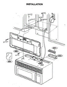 Installation parts for Kenmore Microwave 721.63659300 (72163659300, 721 63659300) from AppliancePartsPros.com