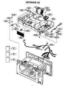 Interior 2 parts for Kenmore Microwave 721.63659300 (72163659300, 721 63659300) from AppliancePartsPros.com