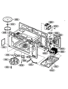 Interior 1 parts for Kenmore Microwave 721.63659300 (72163659300, 721 63659300) from AppliancePartsPros.com