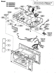 Interior Parts 2 parts for Kenmore Microwave 721.63659301 (72163659301, 721 63659301) from AppliancePartsPros.com