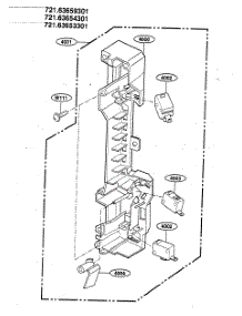 Latch Board parts for Kenmore Microwave 721.63659301 (72163659301, 721 63659301) from AppliancePartsPros.com