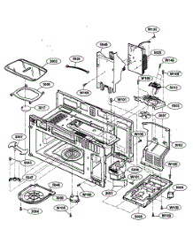 Interior Parts 1 parts for Kenmore Microwave 721.63662300 (72163662300, 721 63662300) from AppliancePartsPros.com