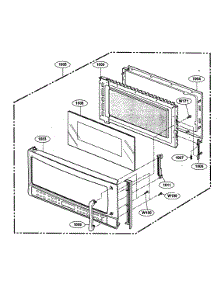 Door Parts parts for Kenmore Microwave 721.63663300 (72163663300, 721 63663300) from AppliancePartsPros.com