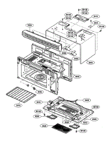 Oven Cavity parts for Kenmore Microwave 721.63663300 (72163663300, 721 63663300) from AppliancePartsPros.com