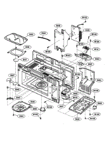 Interior Parts 1 parts for Kenmore Microwave 721.63663300 (72163663300, 721 63663300) from AppliancePartsPros.com