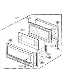 Door Parts parts for Kenmore Microwave 721.63664300 (72163664300, 721 63664300) from AppliancePartsPros.com