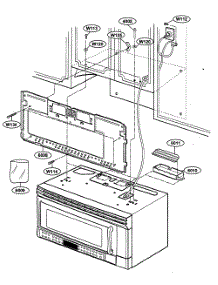 Installation Parts parts for Kenmore Microwave 721.63664300 (72163664300, 721 63664300) from AppliancePartsPros.com