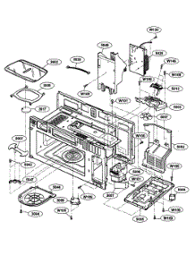 Interior Parts 1 parts for Kenmore Microwave 721.63664300 (72163664300, 721 63664300) from AppliancePartsPros.com