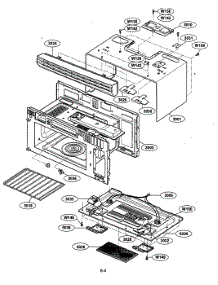 Oven Cavity Parts parts for Kenmore Microwave 721.63669300 (72163669300, 721 63669300) from AppliancePartsPros.com