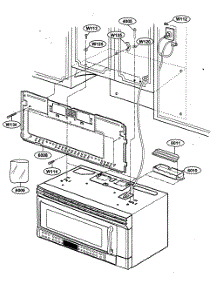 Installation Parts parts for Kenmore Microwave 721.63669300 (72163669300, 721 63669300) from AppliancePartsPros.com